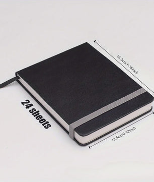 Draagbaar Aquarel Schetsboek - 300g Dik Papier, Antiek Stijl, 24 Vel, Ideaal voor Buiten Tekenen