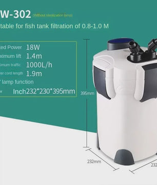 SUNSUN Externe Aquarium Filter Bucket HW-serie met UV-lamp - Krachtige Waterzuivering