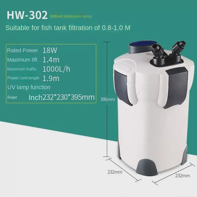 SUNSUN Externe Aquarium Filter Bucket HW-serie met UV-lamp - Krachtige Waterzuivering