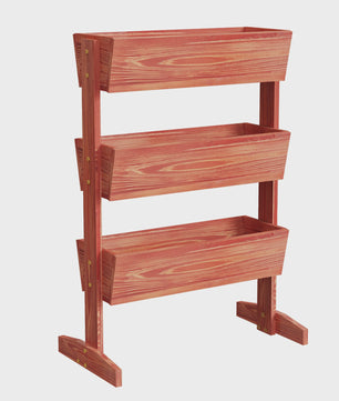 Verticale Plantenbak Hout 4 Lagen - Verhoogd Tuinbed voor Kruiden & Groenten