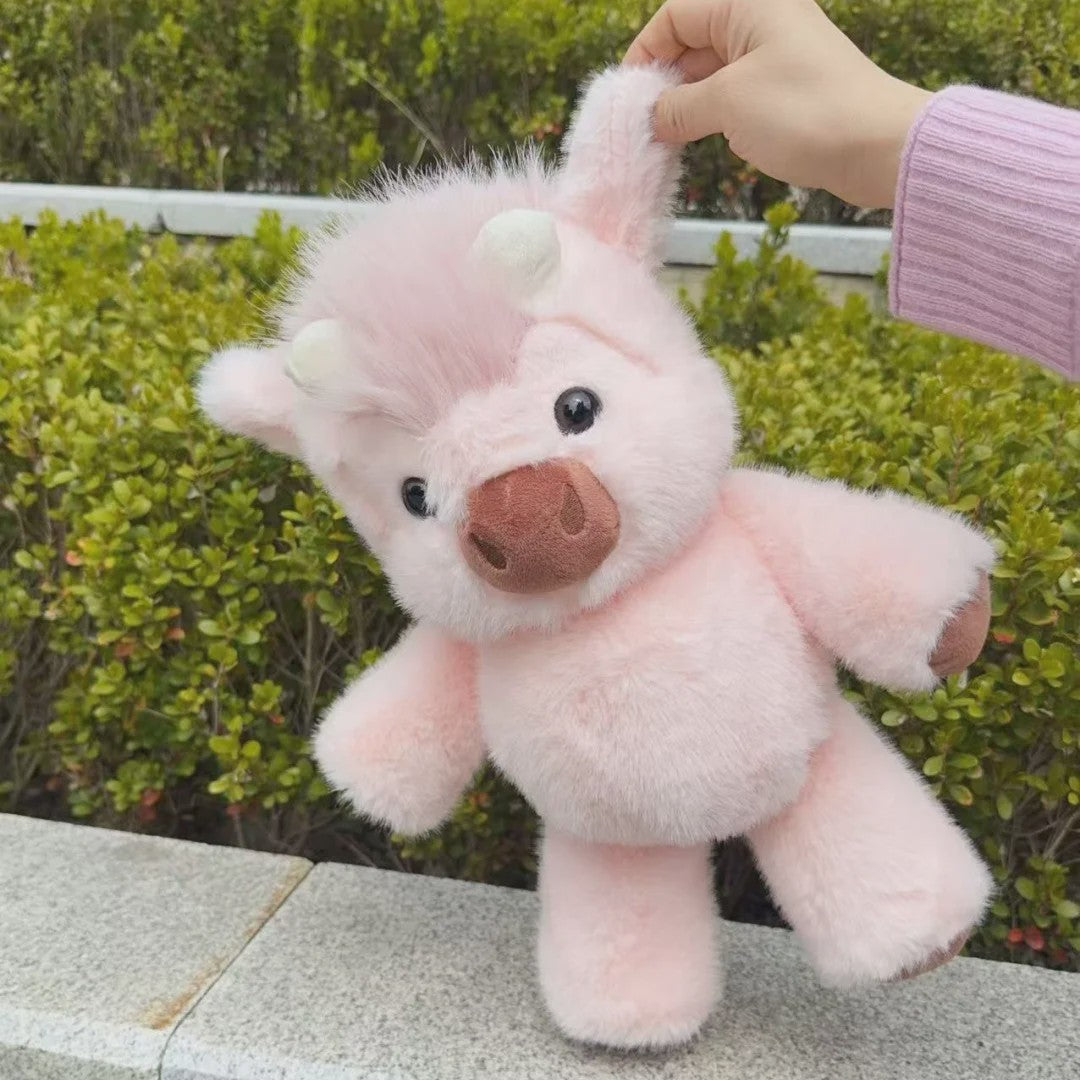 Schattige Highland Koe Pluche Knuffel - Zacht & Knuffelbaar Cadeau