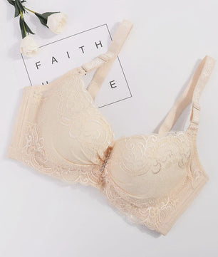 Plus Size Kant BH met Push-Up Effect - Comfortabele Bralette voor Dames (80-105 C/D Cup)