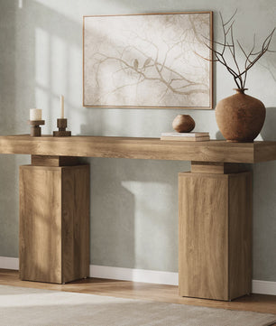 Lange Console Tafel 160 cm Hout - Entree Tafel Achter Bank - SediaXL