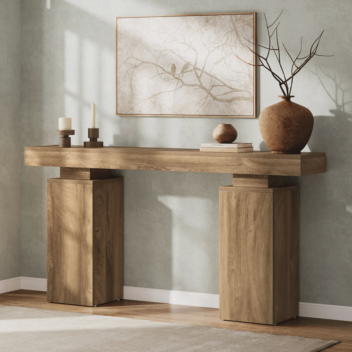 Lange Console Tafel 160 cm Hout - Entree Tafel Achter Bank - SediaXL