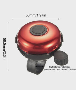 Universele Aluminium Fietsbel - Luide Ringhoorn voor Fiets & Scooter - Veiligheid op de Weg