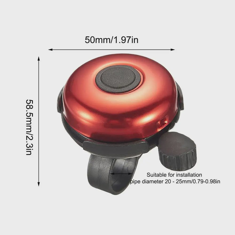 Universele Aluminium Fietsbel - Luide Ringhoorn voor Fiets & Scooter - Veiligheid op de Weg