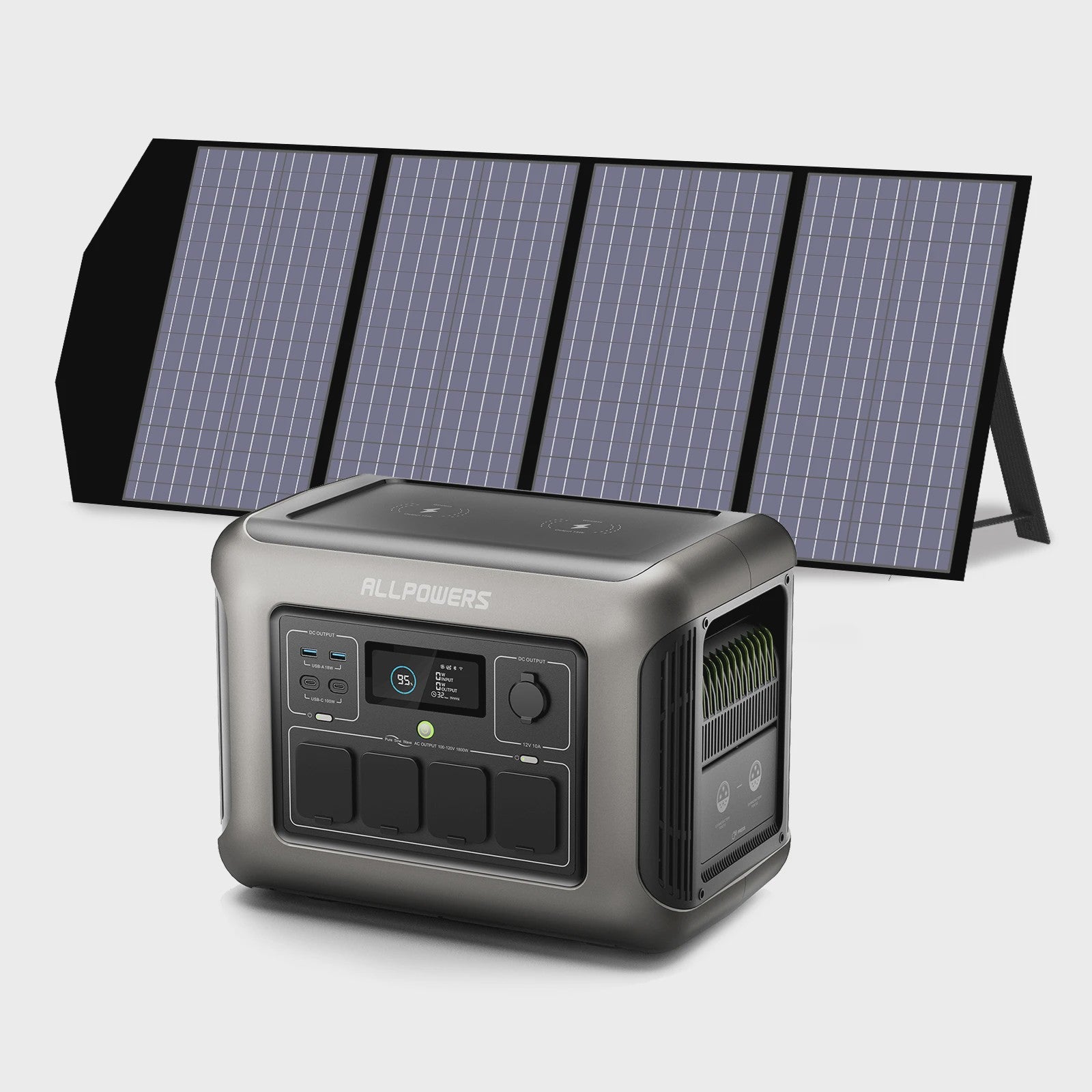ALLPOWERS R1500 Power Station 1152Wh met 100W/200W/400W Zonnepaneel - Draagbare Energie voor Camping & Tuinfeest