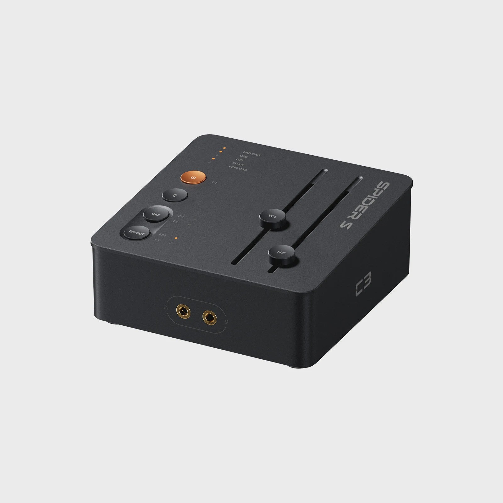 Fosi Audio C3 Gaming DAC & Headphone Amplifier - Verbeter Voetstappen Geluid voor PC/PS5 met USB Sound Card