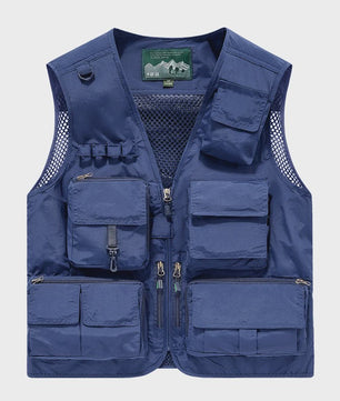 Herfst/Winter Heren Outdoor Werkkleding Vest met Mesh - Ademend & Veel Zakken