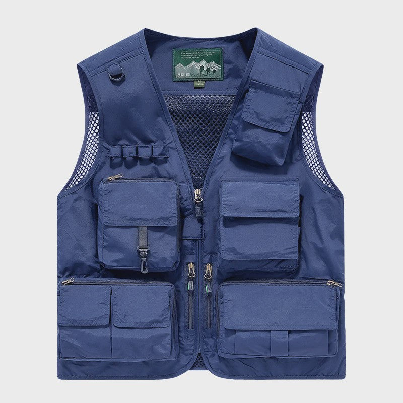 Herfst/Winter Heren Outdoor Werkkleding Vest met Mesh - Ademend & Veel Zakken