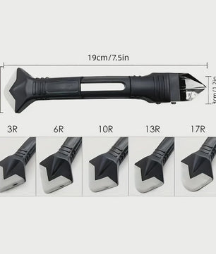 5-in-1 Silicone Voegentrekker en Afwerkgereedschap - Voor Badkamer, Keuken & Meer