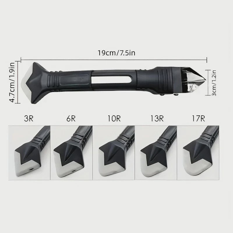 5-in-1 Silicone Voegentrekker en Afwerkgereedschap - Voor Badkamer, Keuken & Meer
