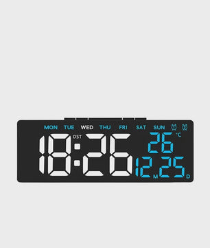 Moderne LED Digitale Wekker met USB, Temperatuur, Datum & Dual Alarm - Automatisch Dimbaar