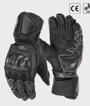 KEMIMOTO Lederen Motorhandschoenen met Kevlar Bescherming - Herfst/Zomer
