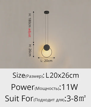 Moderne LED Hanglamp voor Eettafel & Keuken - Stijlvolle Plafondlamp met Sfeervolle Verlichting