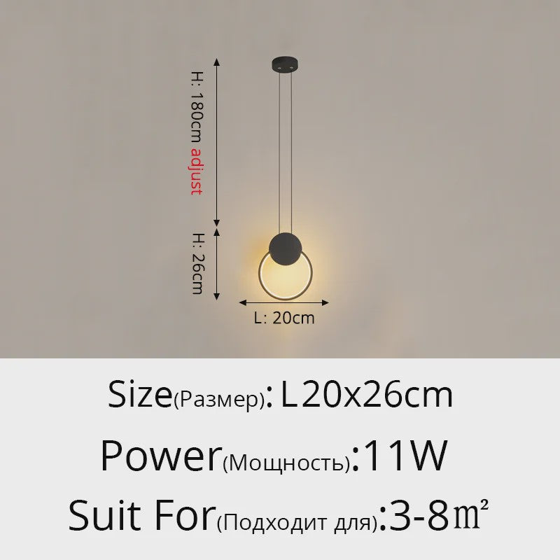 Moderne LED Hanglamp voor Eettafel & Keuken - Stijlvolle Plafondlamp met Sfeervolle Verlichting
