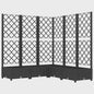 Zwarte Plantenbak met Trellis 120x120x121.5 cm - Verticale Tuin