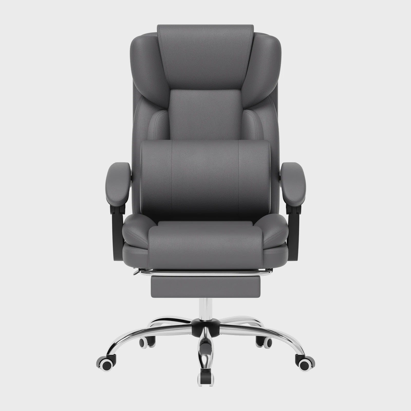 Ergonomische Bureaustoel met Voetensteun en Rugondersteuning - Comfortabel Thuiswerken en Gamen