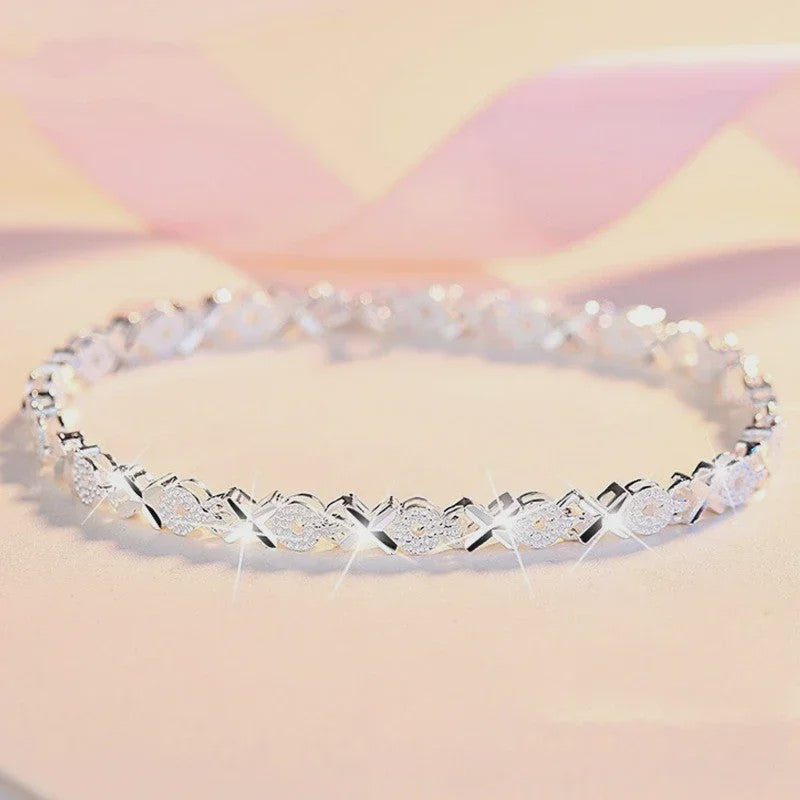 Set van 4 Luxe Armbanden met Groene Edelstenen en Strass - Stijlvolle Sieraden voor Dames