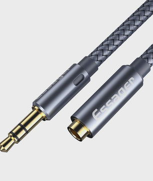 Essager 3.5mm Audio Verlengkabel - Hoge Kwaliteit Aux Kabel voor Koptelefoon & Speaker