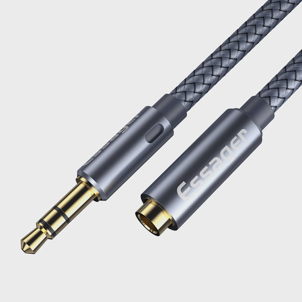 Essager 3.5mm Audio Verlengkabel - Hoge Kwaliteit Aux Kabel voor Koptelefoon & Speaker