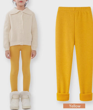 Warme Fleece Lined Leggings voor Meisjes (3-11 Jaar) - Zacht & Comfortabel