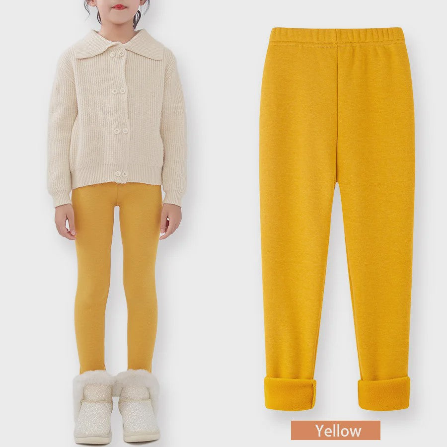 Warme Fleece Lined Leggings voor Meisjes (3-11 Jaar) - Zacht & Comfortabel