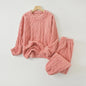 Dames Pyjama Set Herfst/Winter - Zacht Coral Velvet Jacquard Loungewear
