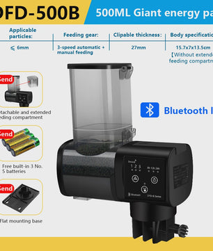 Jebao Jecod Automatische Aquarium Voederautomaat met Digitale Timer & Afstandsbediening