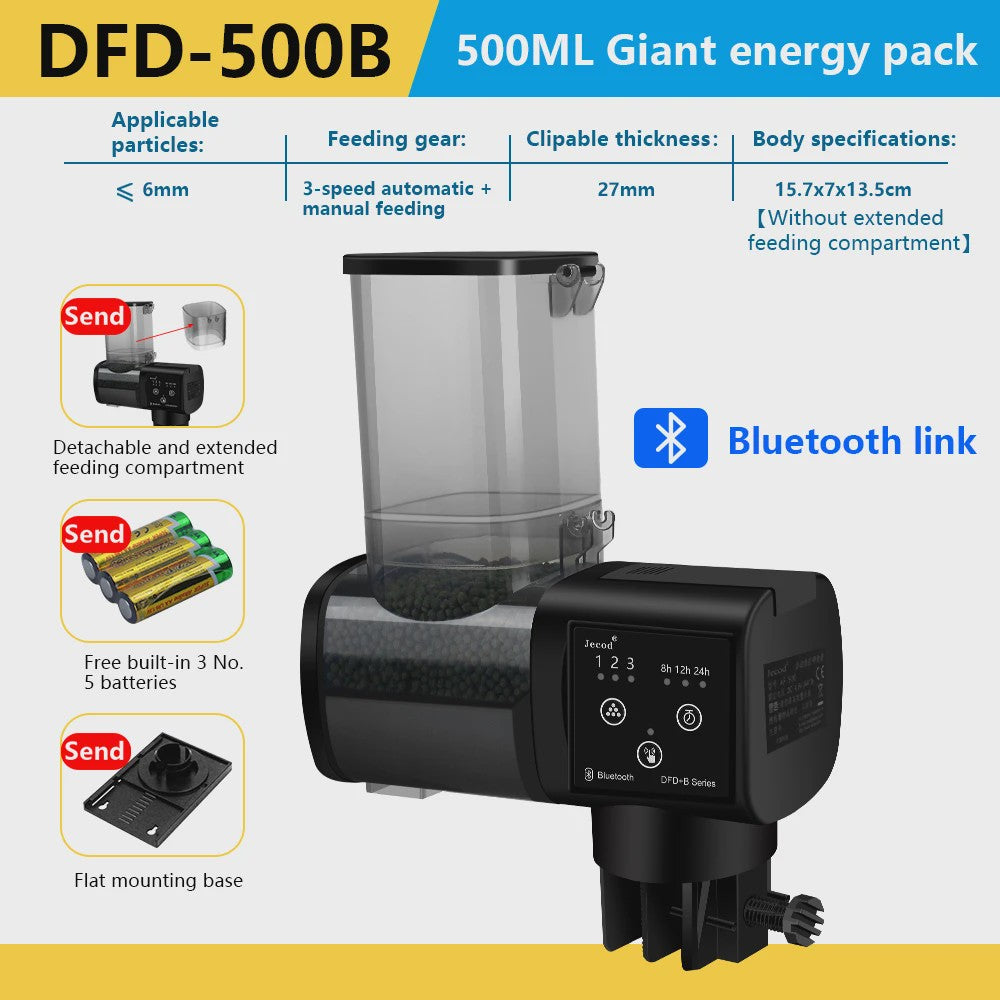 Jebao Jecod Automatische Aquarium Voederautomaat met Digitale Timer & Afstandsbediening