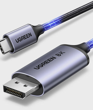 UGREEN USB-C naar DisplayPort 1.4 Kabel - 8K@60Hz, Thunderbolt 3/4 Compatibel voor MacBook Pro & iPad