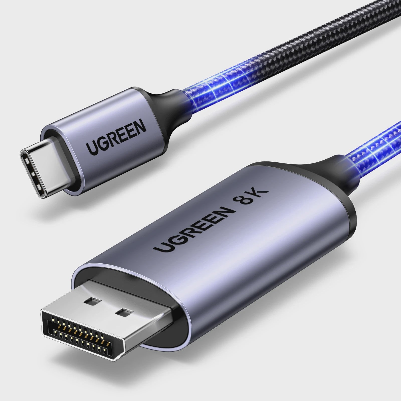 UGREEN USB-C naar DisplayPort 1.4 Kabel - 8K@60Hz, Thunderbolt 3/4 Compatibel voor MacBook Pro & iPad