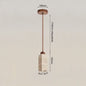 Sfeervolle Hanglamp met Steenlook en Houten Accent - Perfect voor Slaapkamer of Bar