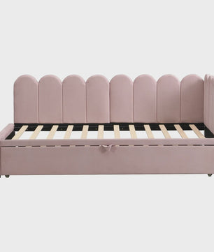 Multifunctionele Velours Sofa Bed met Uitschuifbaar Gastenbed - Ruimtebesparend Design