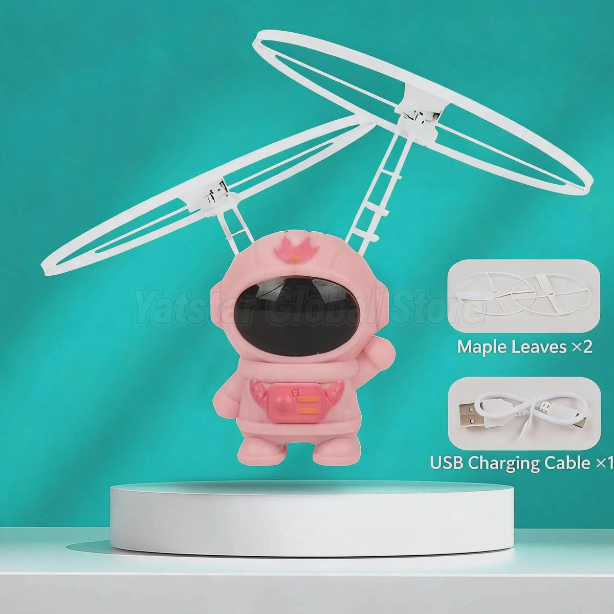 Zwevende Astronaut Drone met LED-verlichting - Interactief Vliegend Speelgoed voor Kinderen
