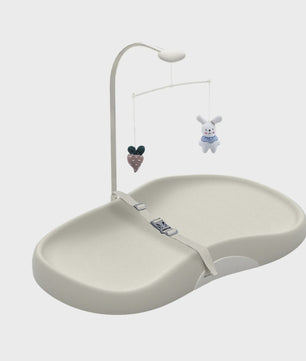 Comfortabele Baby Verschoonmat met Anti-slip, Makkelijk Reinigbaar & Speelboog