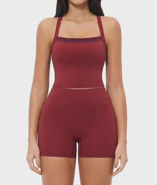 Dames Yogaset: Seamless Sport BH & Hoge Taille Legging