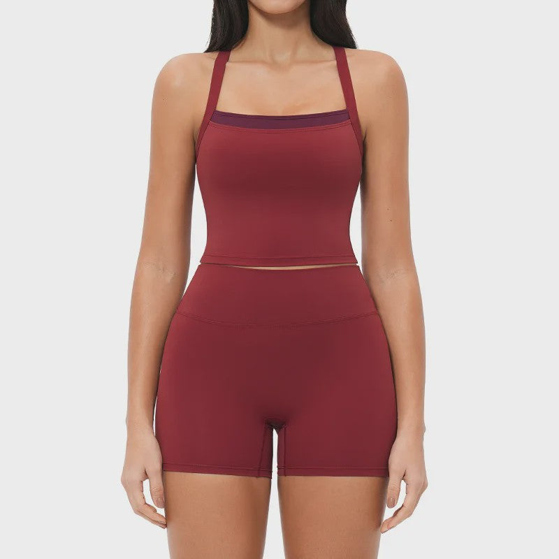 Dames Yogaset: Seamless Sport BH & Hoge Taille Legging