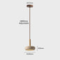 Wabi Sabi Hanglamp Rond Geel Steen met Hout - Sfeervolle LED Verlichting