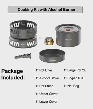 Fire-Maple Complete Kookset met Gasbrander - Outdoor Kampeeruitrusting voor Hiking & Picnic