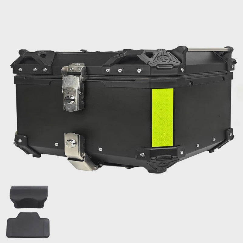 65L Aluminium Motor Topkoffer Waterdicht met Anti-diefstal Sluiting & Quick Release