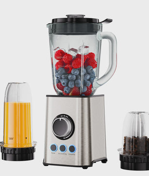 BioloMix 3-in-1 Blender: Krachtige 1300W Smoothie Maker, Grinder & Babyvoeding Blender