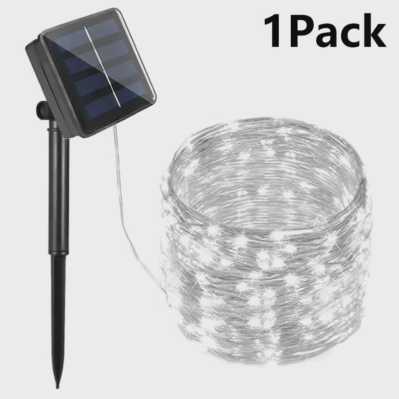 Solar LED Slinger Verlichting - Waterdicht & Sfeervol voor Tuin, Kerst & Feesten