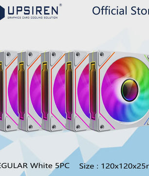 UPSIREN UF-1 PRISM 4 PRO 12cm ARGB PWM PC Ventilator - Stille Koeling met Grote Luchtstroom