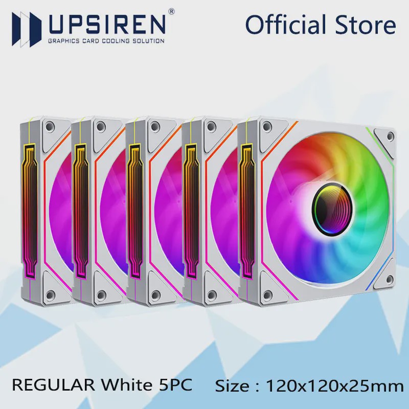 UPSIREN UF-1 PRISM 4 PRO 12cm ARGB PWM PC Ventilator - Stille Koeling met Grote Luchtstroom
