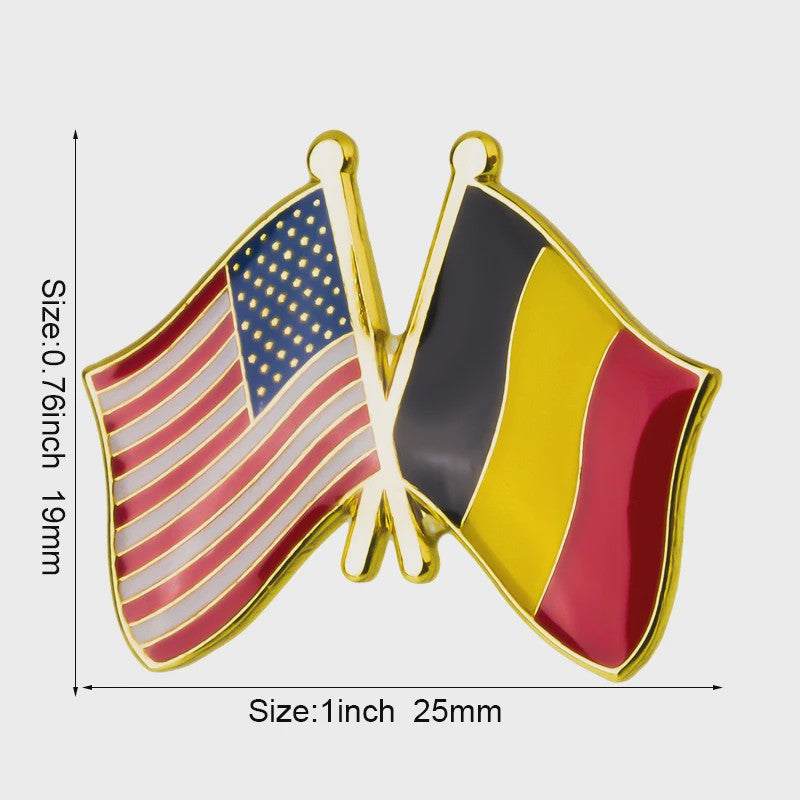 Belgische Vlag Speld - Stijlvolle Badge voor Kleding en Tassen