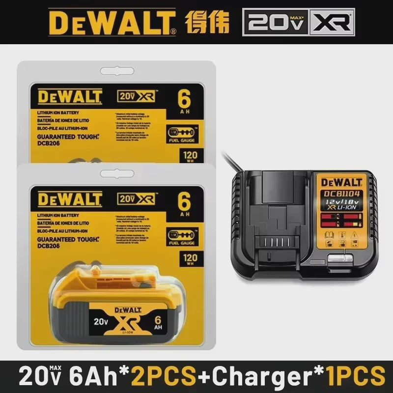 DeWalt 20V MAX XR 6.0Ah Lithium Accu - DCB206 - Snel Opladen