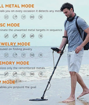 SUNPOW Professionele Metaaldetector Kit met Pinpointer - Waterdicht & Hoge Precisie