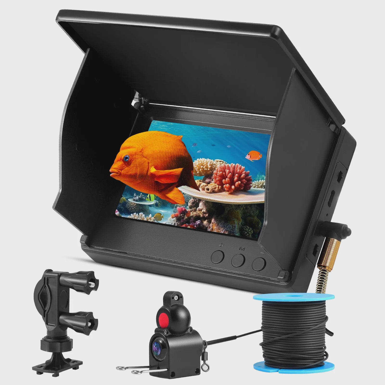 Waterdichte Onderwater Viscamera met 4.3" Kleurenscherm en Nachtzicht
