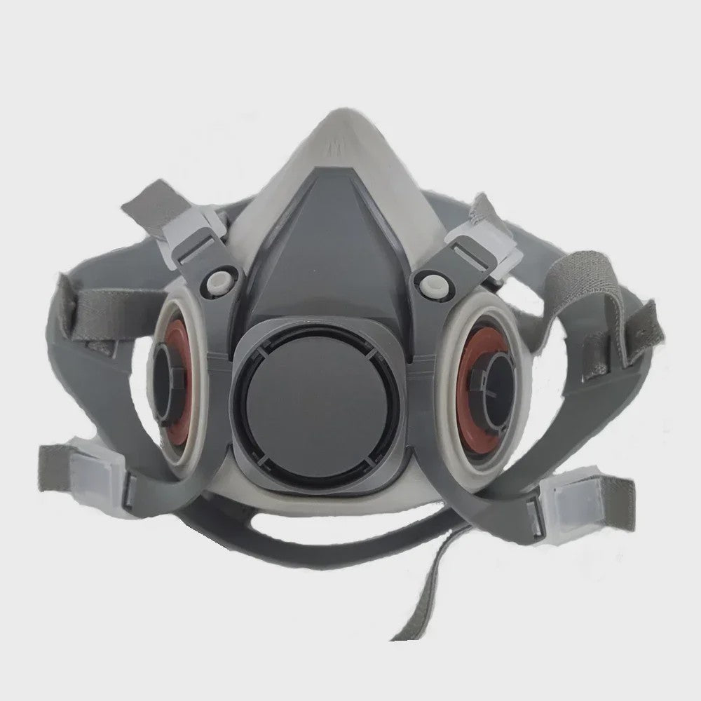 Industrieel Halfgelaatsmasker met Goggles en Filters voor Verf, Chemische Dampen en Stof